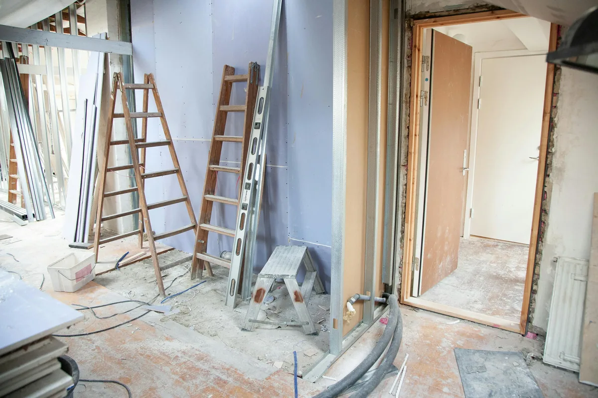 Chantier Arcey Construction - Rénovation intérieure après sinistre